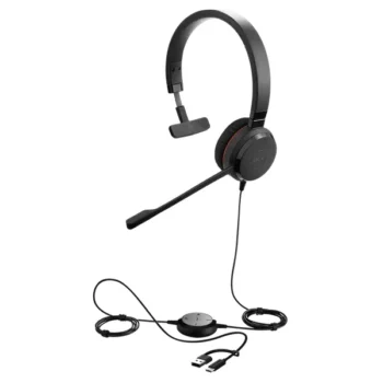 სადენიანი ყურსასმენი Jabra Evolve 30 II MS Mono, USB-C/A (5393-823-369)