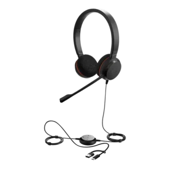 evolve_20 ქოლ-ცენტრის ყურსასმენი Jabra Evolve 20 MS Stereo, USB-C/A (4999-823-169)
