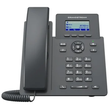 grandstream-grp2601w-ip-phone-2-sip-hd-fornet IP ტელეფონი Grandstream GRP2601W, 2 SIP, 2 lines, HD Audio, Black, (Power Supply)