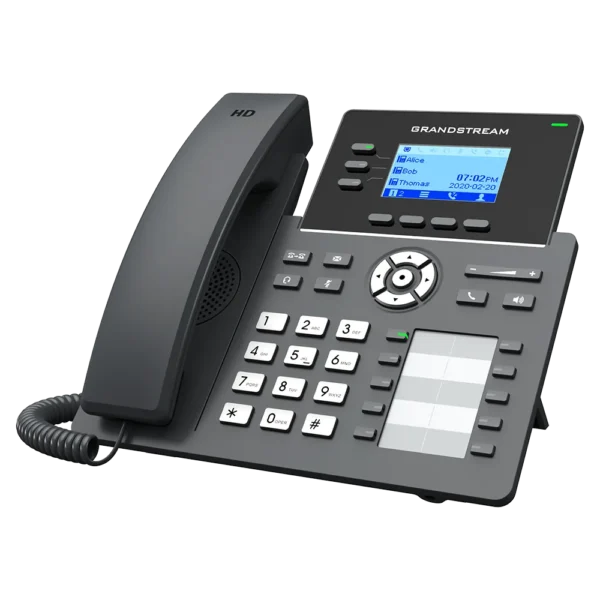 IP ტელეფონი Grandstream GRP2604P, PoE 3, lines, 6 SIP accounts, 10 BLF keys, HD audio