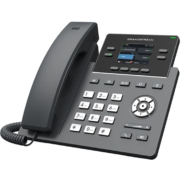 grandstream-grp2612-ip-phone-4-sip-hd-fornet-1 აიპი ტელეფონი Grandstream GRP2612, IP Phone, 4 SIP, 4 Lines, HD Audio, Black