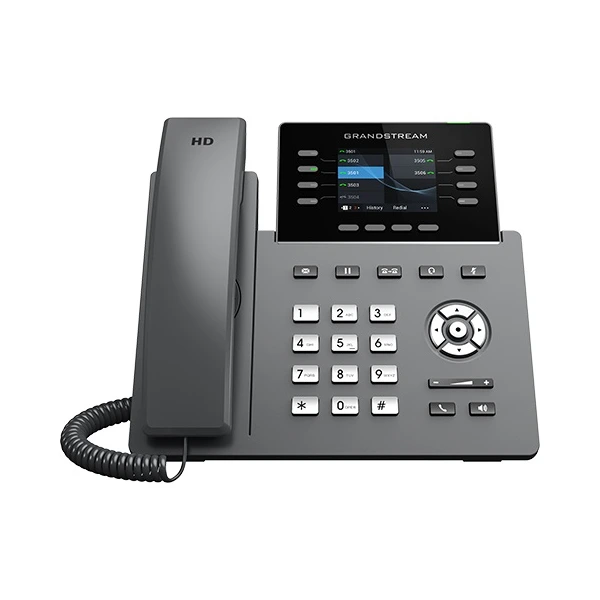 IP ტელეფონი Grandstream GRP2624,12 SIP, Gigabit Ethernet ports, PoE, HD (Power Supply)