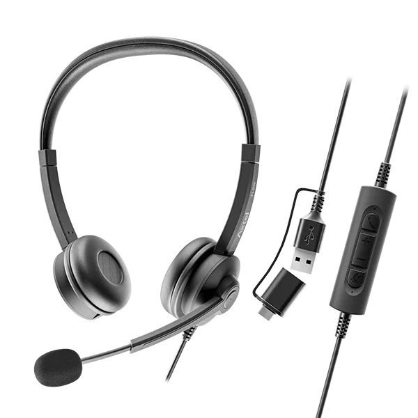სტერეო ყურსასმენი Axtel Flow USB-C/USB-A (AXH-FLOWUCDC)