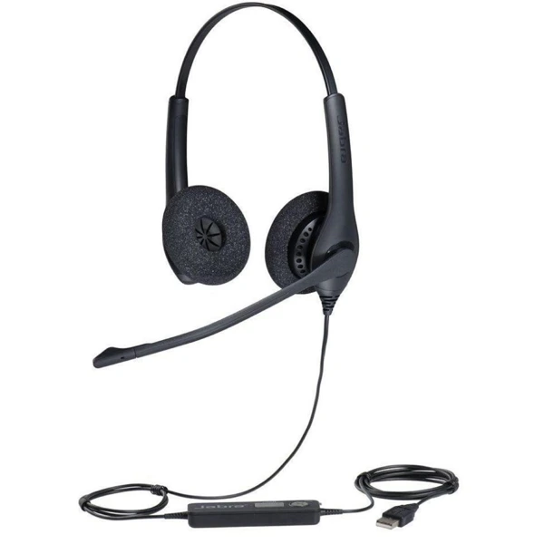 ქოლ-ცენტრის ყურსასმენი Jabra BIZ 1500 Duo, USB, NC (1559-0159)