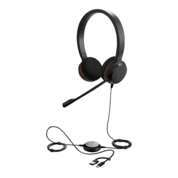 ქოლ-ცენტრის ყურსასმენი Jabra Evolve 20 MS Stereo, USB-C/A (4999-823-169)