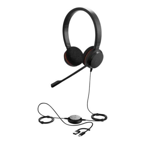 kursasmeni-Jabra Evolve 20, USB CA, MS Stereo 4999-823-169-fornet ყურსასმენი Jabra Evolve 20 MS Stereo, USB-C/A (4999-823-169)