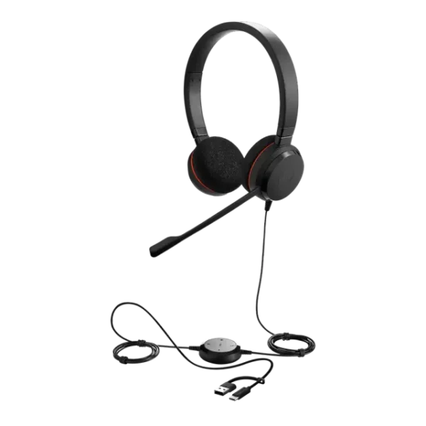 ყურსასმენი Jabra Evolve 20 MS Stereo, USB-C/A (4999-823-169)