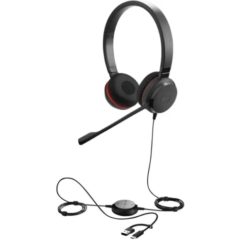 სადენიანი ყურსასმენი Jabra Evolve 30 II MS Stereo, USB-C/A (5399-823-369)