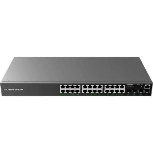 ქსელური სვიჩი Grandstream GWN7803 - 24-პორტიანი Layer 3 მართვადი კომუტატორი