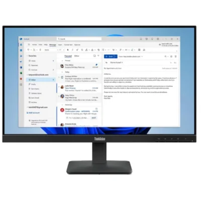 Lenovo ThinkVision S24-4e 23.8" FHD IPS მონიტორი 100Hz განახლების სიხშირით