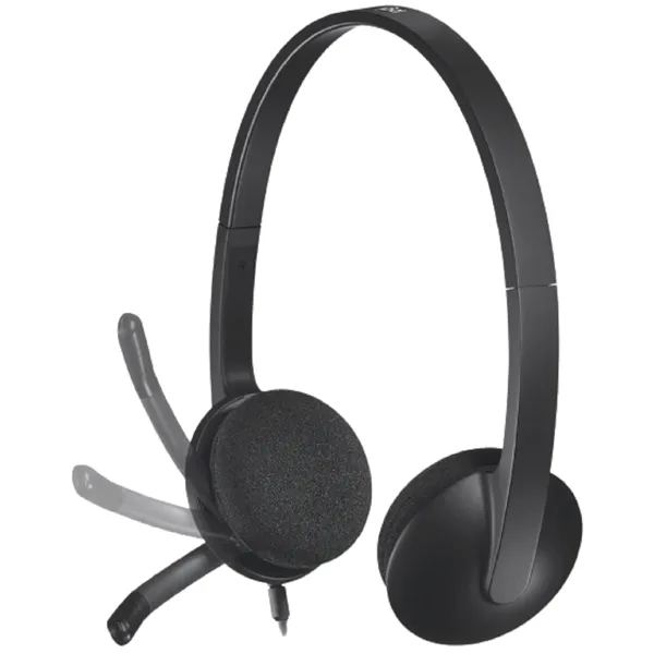 ყურსასმენი Logitech H340 (L981-000475) - USB, ხმაურის ჩამხშობი მიკროფონით