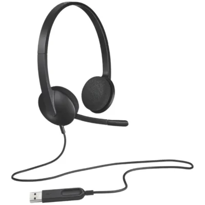 logitech-h340-corded-usb-headset-black ყურსასმენი Logitech H340 (L981-000475) - USB, ხმაურის ჩამხშობი მიკროფონით