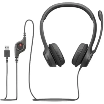 logitech-h390-corded-usb-headset-black-3 ყურსასმენი Logitech H390 (L981-000406) - USB, ხმაურის დამხშობი მიკროფონით