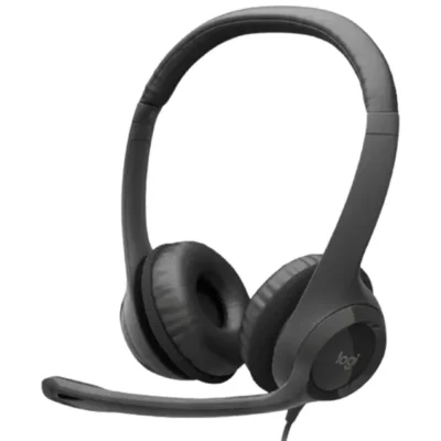 ყურსასმენი Logitech H390 (L981-000406) - USB, ხმაურის დამხშობი მიკროფონით