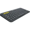 კლავიატურა Logitech K380 (L920-007584) - Bluetooth, მრავალმოწყობილობიანი, მუქი ნაცრისფერი