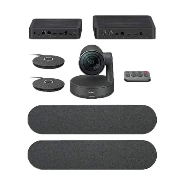 იდეო საკონფერენციო სისტემა Logitech Rally Plus (L960-001224) - 4K, 2 Mic Pods, 2 Speakers