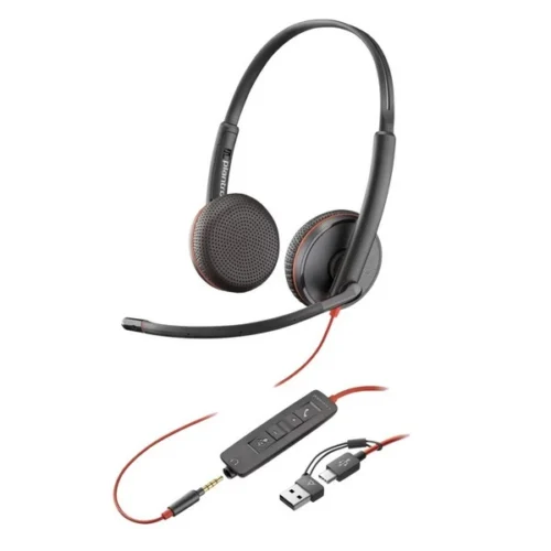 Blackwire 3225 (8X229AA) - სტერეო ყურსასმენი 3.5მმ და USB კონექტორით | Fornet.ge