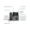 grandstream-grp2614-keys-display IP ტელეფონი Grandstream GRP2614 Carrier-Grade IP Phone, 4 Line Keys, 12 SIP Accounts, HD (GRP2614)