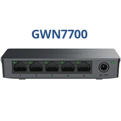 grandstream-gwn7700-5-port-gigabit-switch-front Grandstream GWN7700 5-პორტიანი Gigabit ქსელური სვიჩი Fornet.ge-ზე