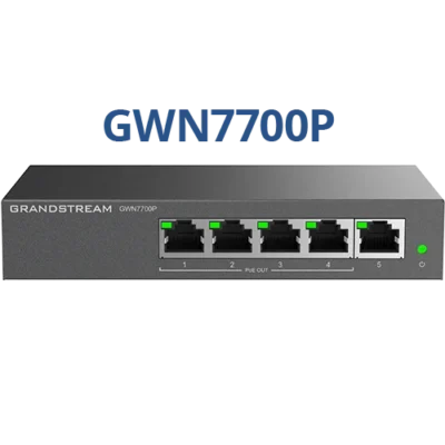 Grandstream GWN7700P 5-პორტიანი Gigabit PoE სვიჩი Fornet.ge-ზე