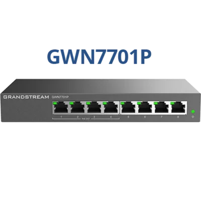 Grandstream GWN7701P 8-Port Gigabit PoE სვიჩი Fornet.ge-ზე