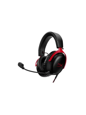 HyperX Cloud III Black/Red გეიმინგ ყურსასმენი Fornet.ge-ზე