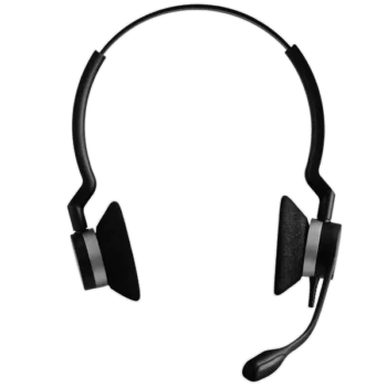 jabra-biz-2300-qd-duo-2389-820-109-front-view ყურსასმენი Jabra Biz 2300 QD, Wideband, Duo პროფესიონალური ყურსასმენი (2389-820-109)
