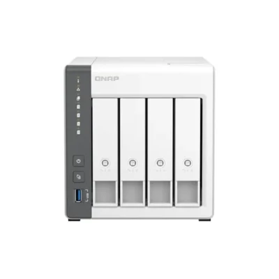 qnap-ts-433-4g-4-bay-nas-front QNAP TS-433-4G 4-bay NAS სერვერი 2.5GbE პორტით Fornet.ge-ზე