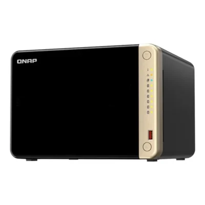 qnap-ts-664-8g-6-bay-nas-front QNAP TS-664-8G 6-Bay დესკტოპ NAS სერვერი Fornet.ge-ზე