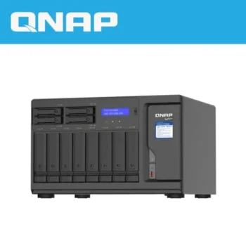qnap-tvs-h1288x-w1250-16g-nas-front-01 NAS სერვერი QNAP TVS-h1288X-W1250-16G 12-Bay TurboNAS, Intel Xeon W-1250, 16GB ECC RAM, 10GbE, 2.5GbE